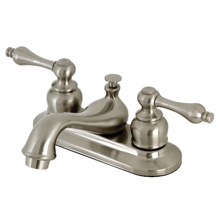 Kingston Brass KB608ALB 4" Centerset Bathroom Faucet, Brushed Nickel KB608ALB